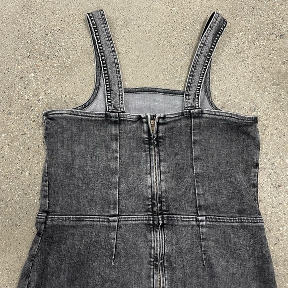 Acid Wash Cat & Jack Black Dungarees-overalls Dress size XXL 16/18 - Picture 5 of 13